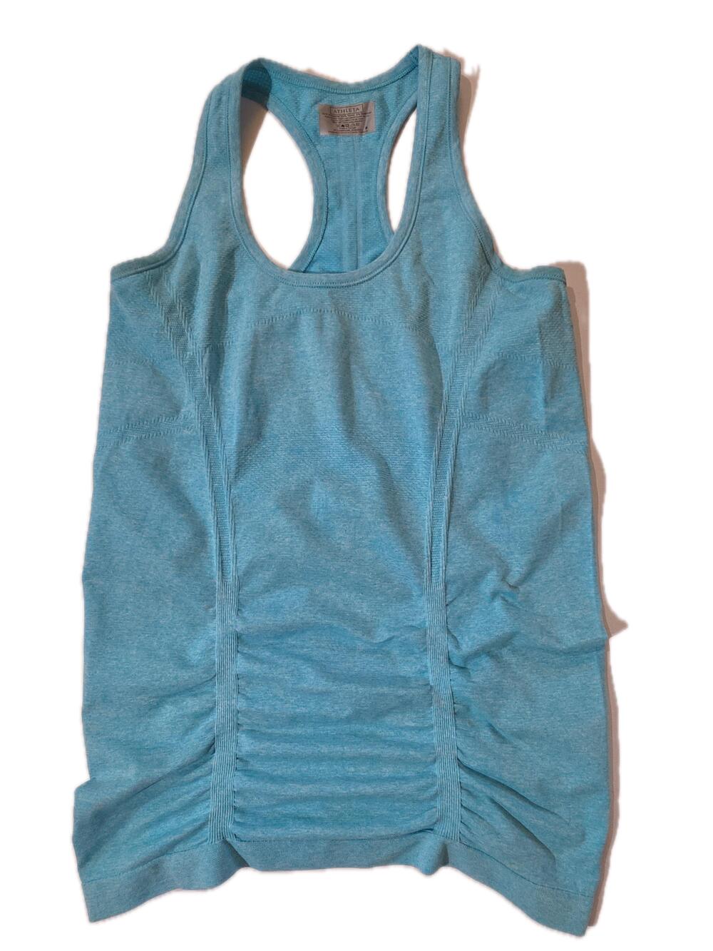 Athleta Tank Womens S Blue Athletic Moisture Wicking Stretch Lightweight
